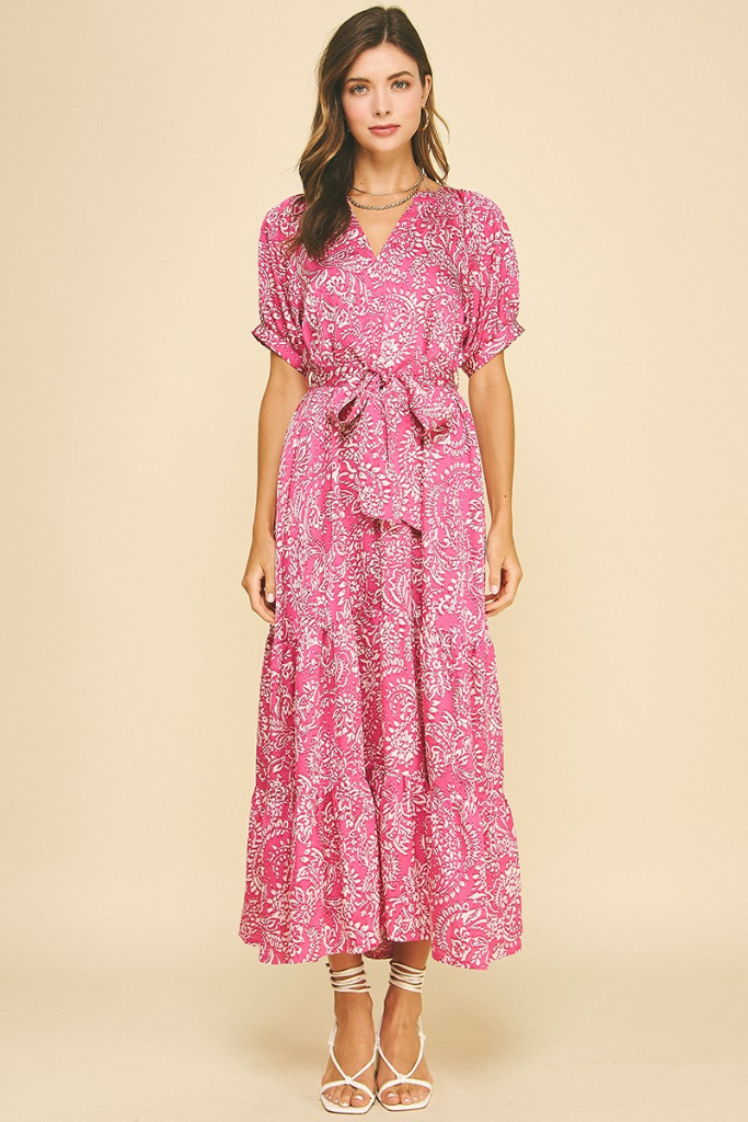 Leah dress in pink