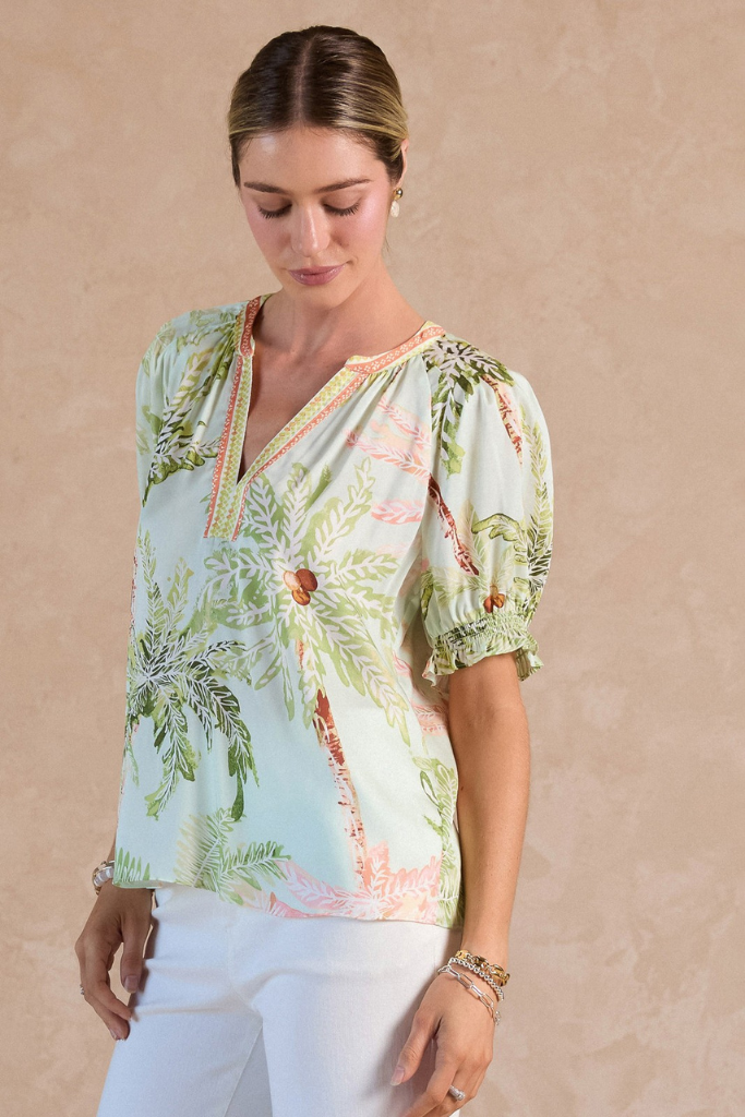 Peyton tropical blouse