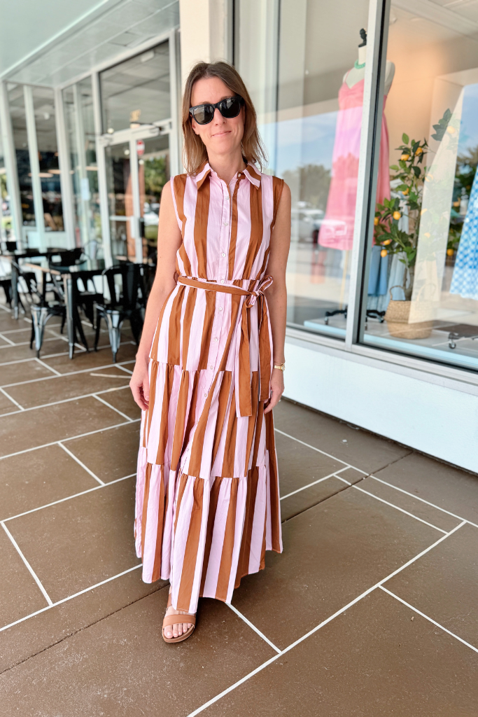 Nori stripe maxi dress