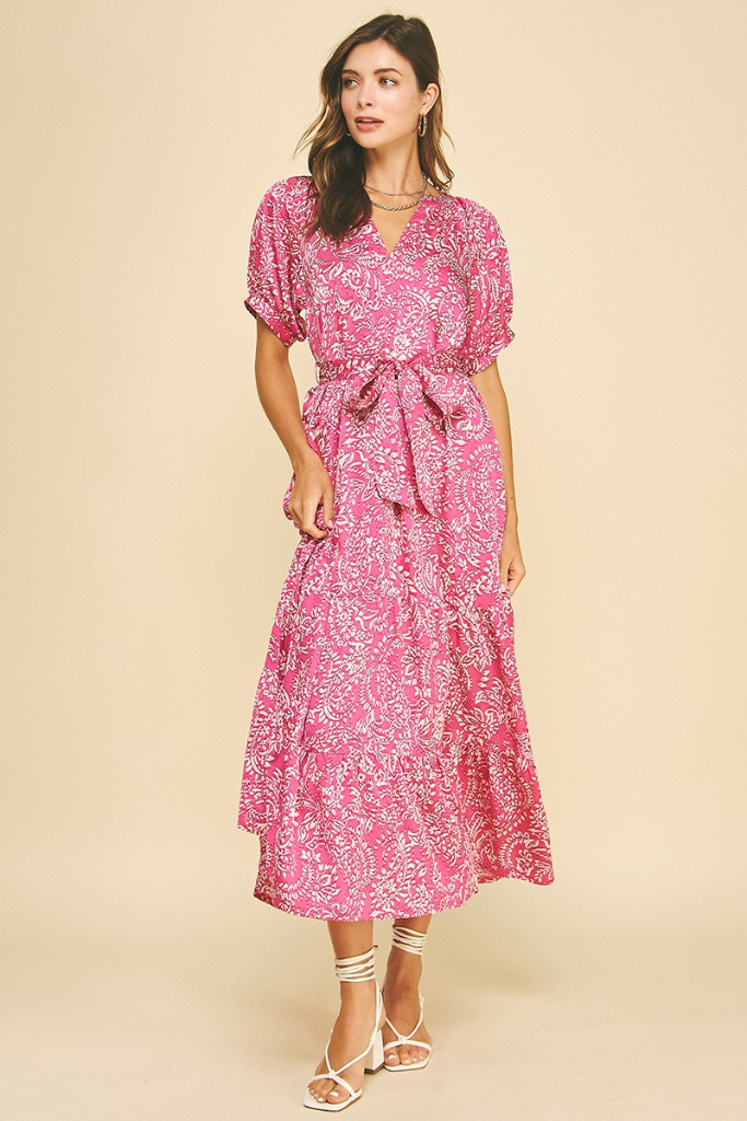 Leah dress in pink