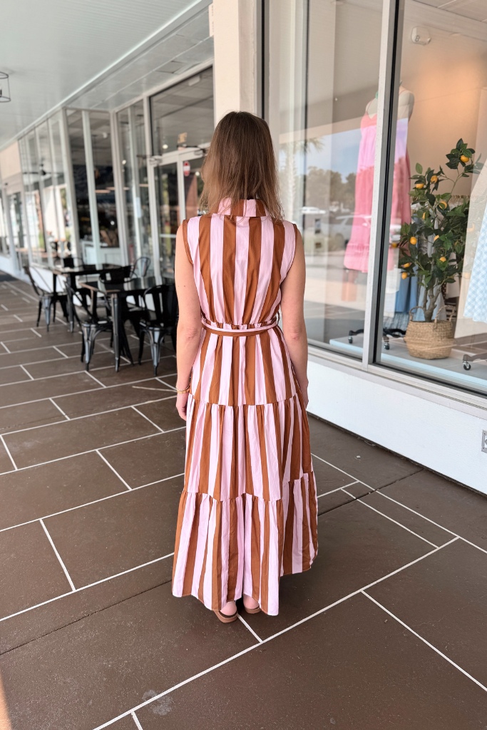 Nori stripe maxi dress