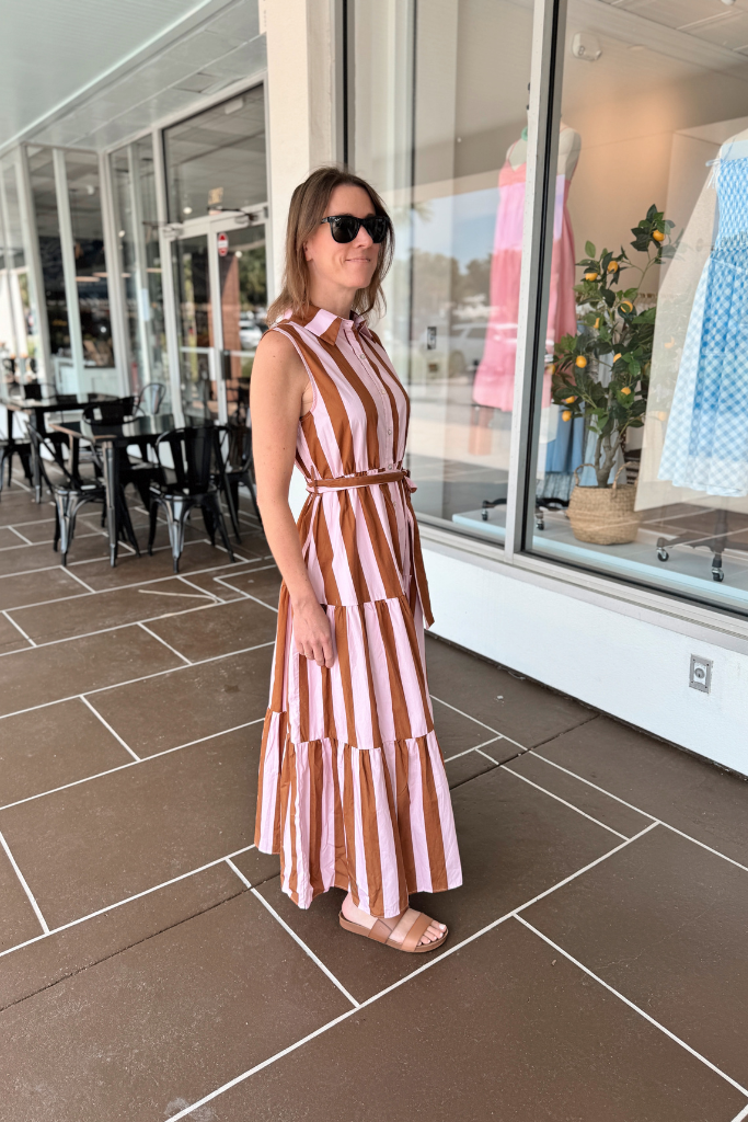 Nori stripe maxi dress