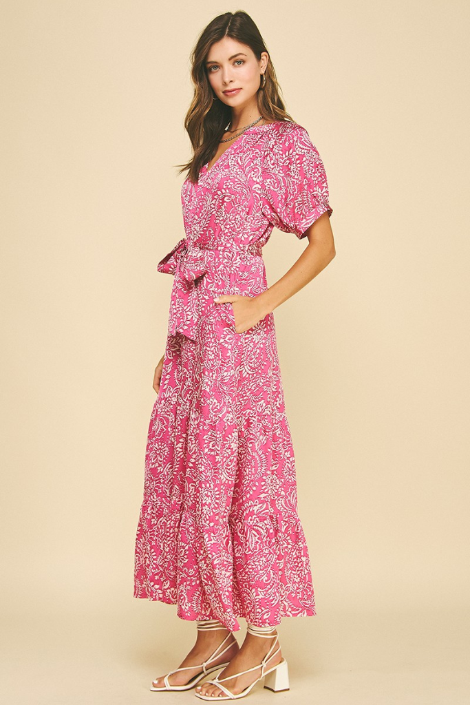 Leah dress in pink