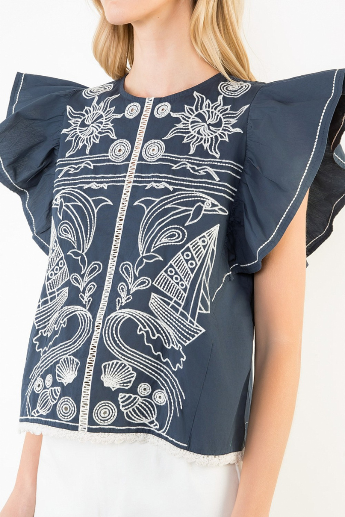 Jenny top in navy