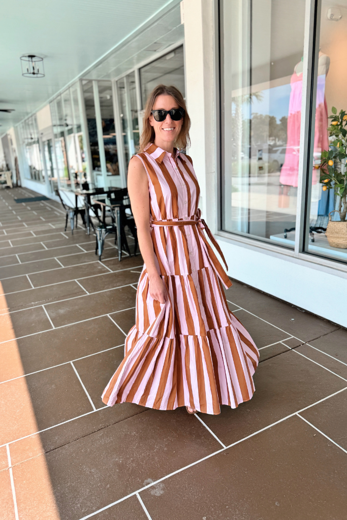 Nori stripe maxi dress