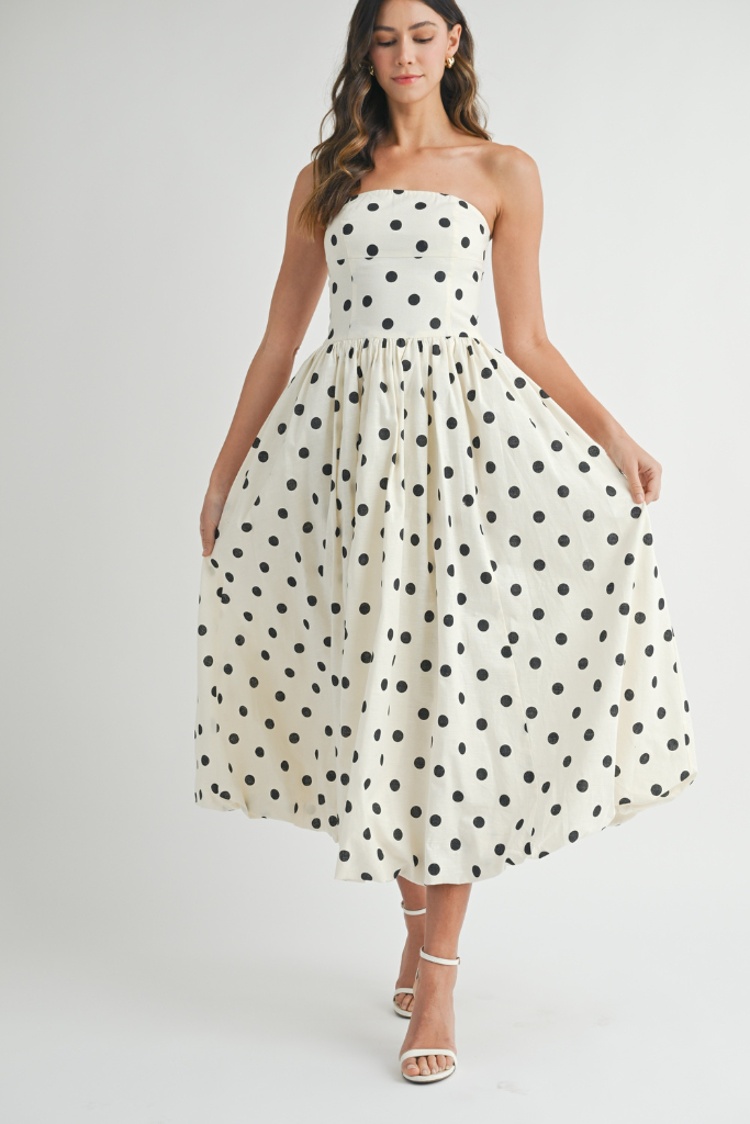 Peyton polka dot dress