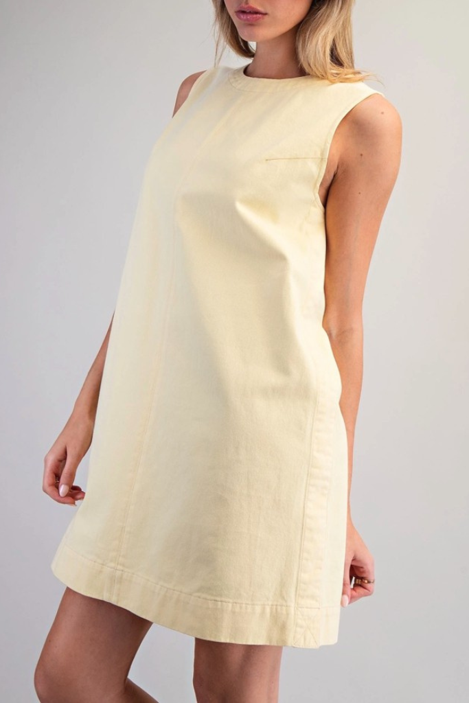Bevin mini dress in yellow