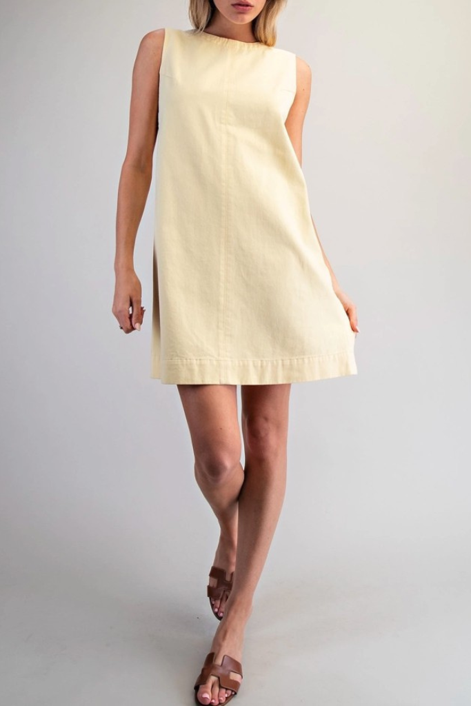 Bevin mini dress in yellow
