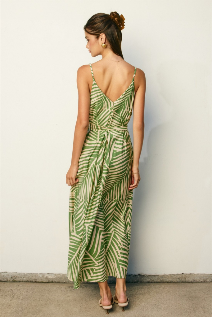 Meri palm print maxi