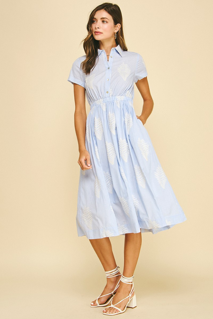 halsey blue dress Baltic Born Womens Halsey Short Dress | Light Blue