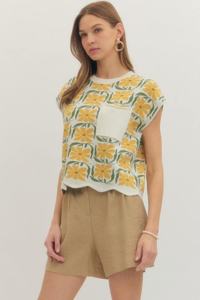 Collette top in citrus