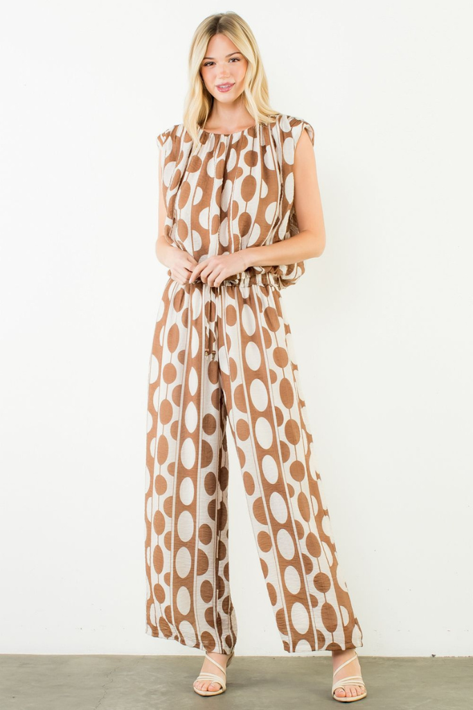 Dede top in brown
