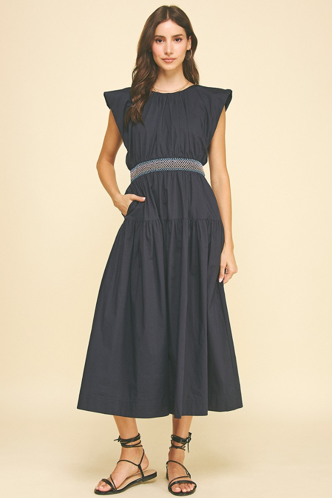 Donna dress in navy