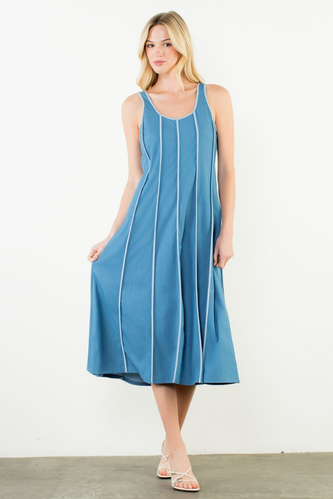 Mallory dress in blue