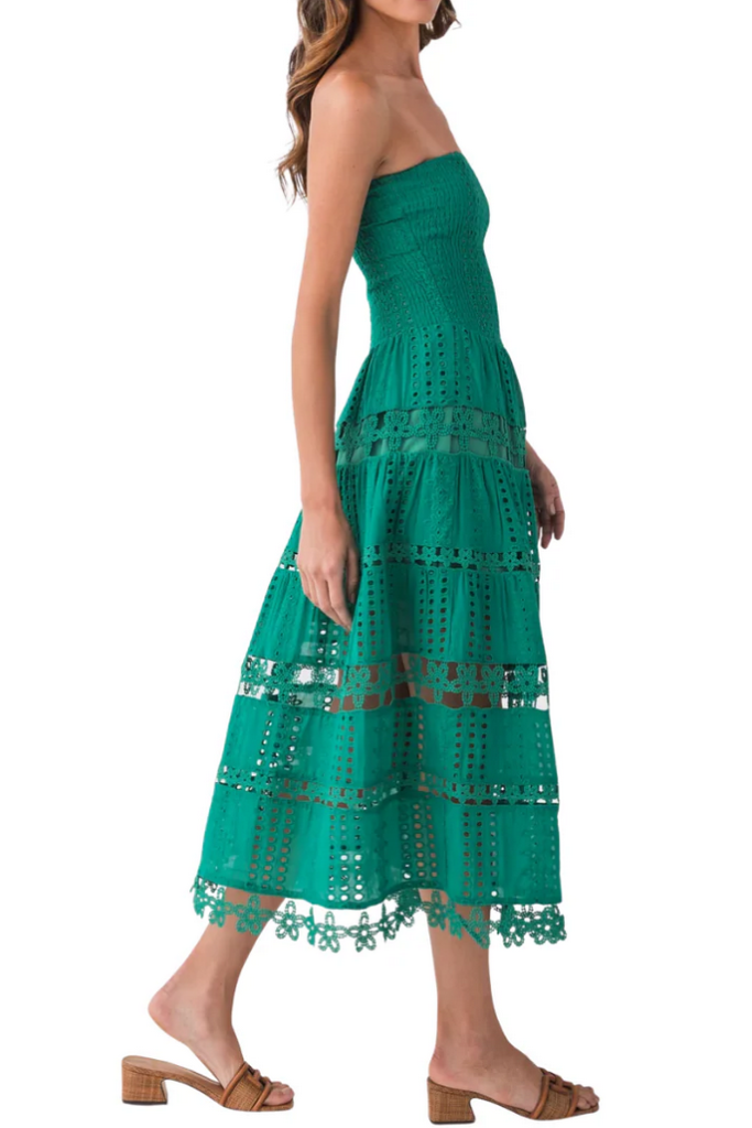 Carlie dress in Emerald