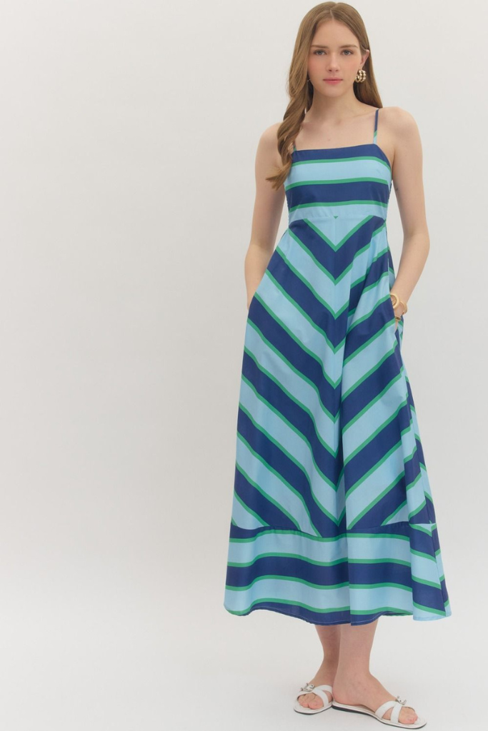 Tricia dress in navy