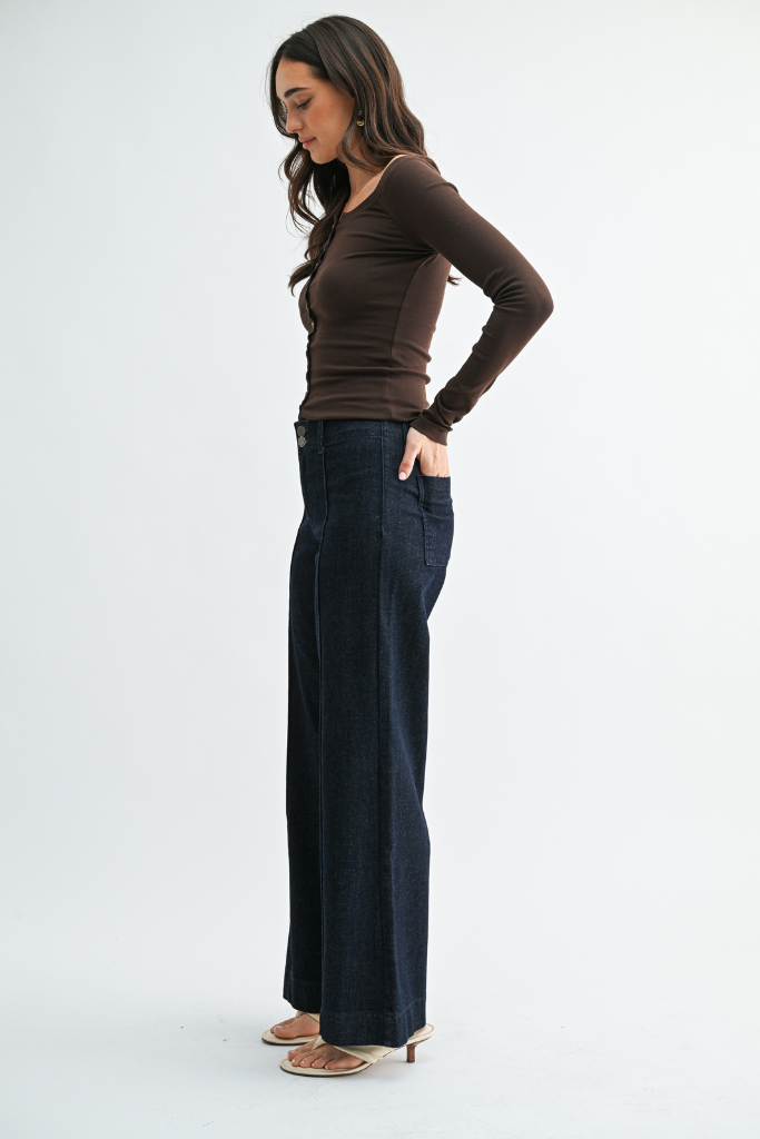 Violet wide leg jean