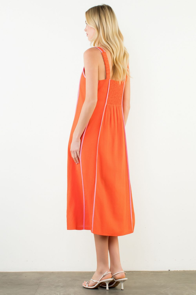 Mallory dress in orange