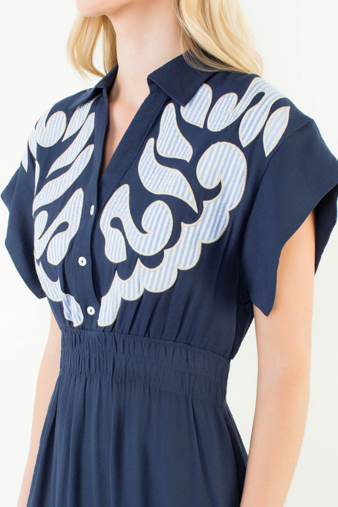 Tinsley dress in Navy