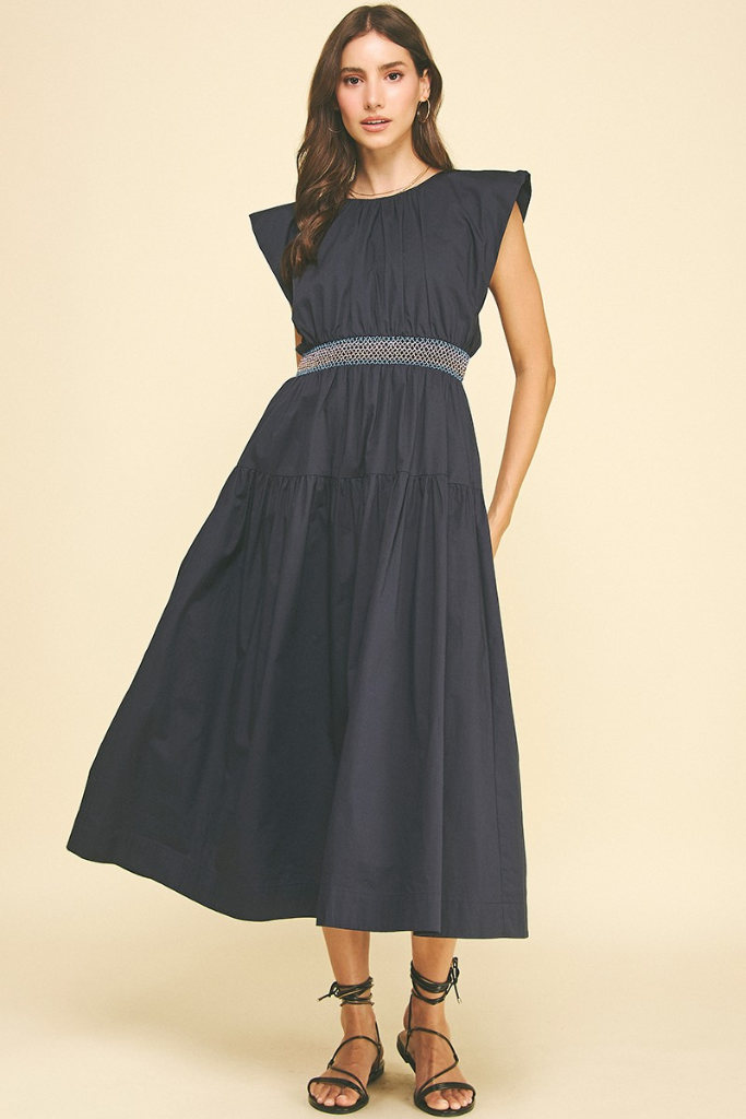 Donna dress in navy