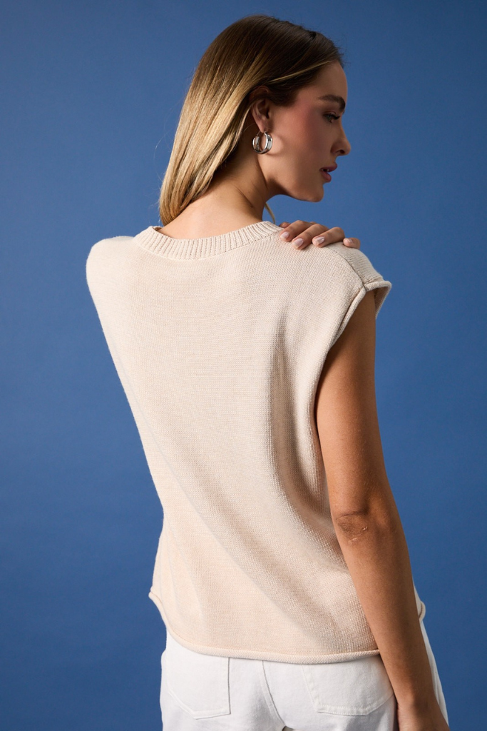 Sally flag sweater in cream