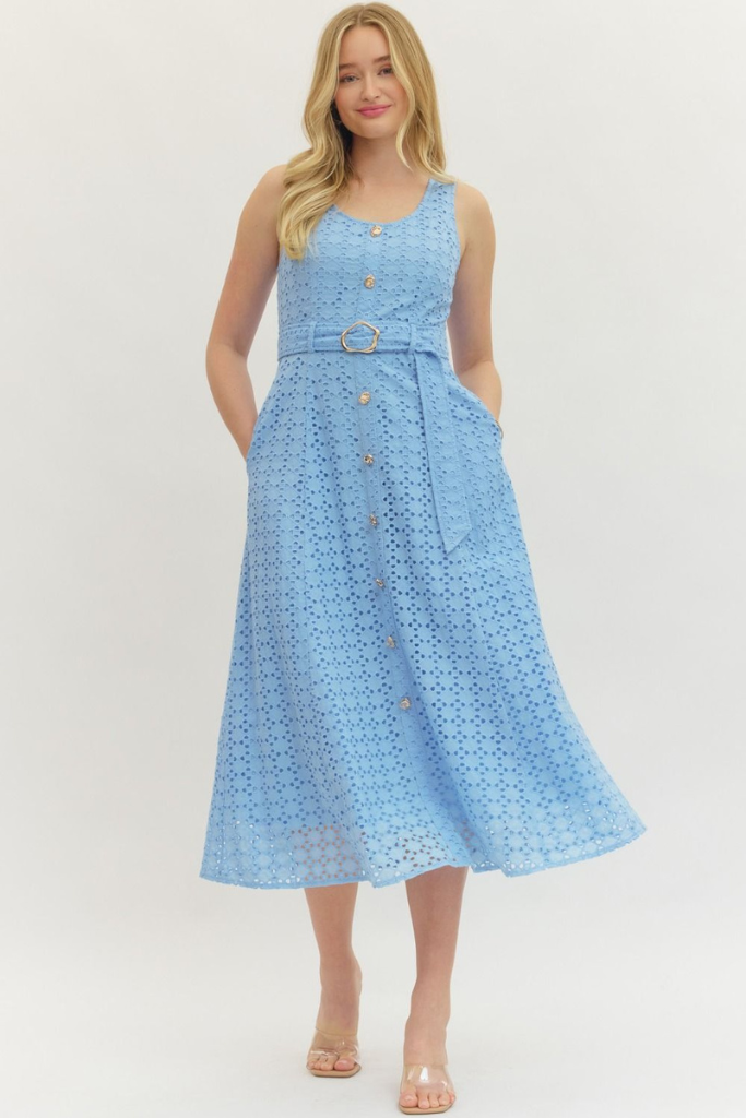 Eliza dress in blue