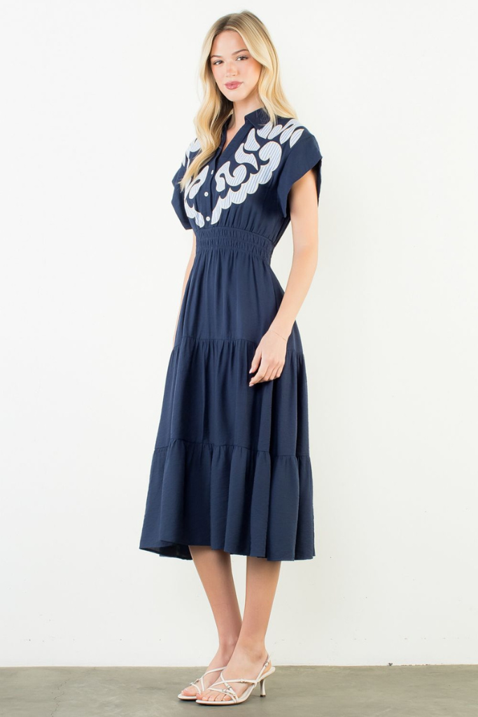 Tinsley dress in Navy
