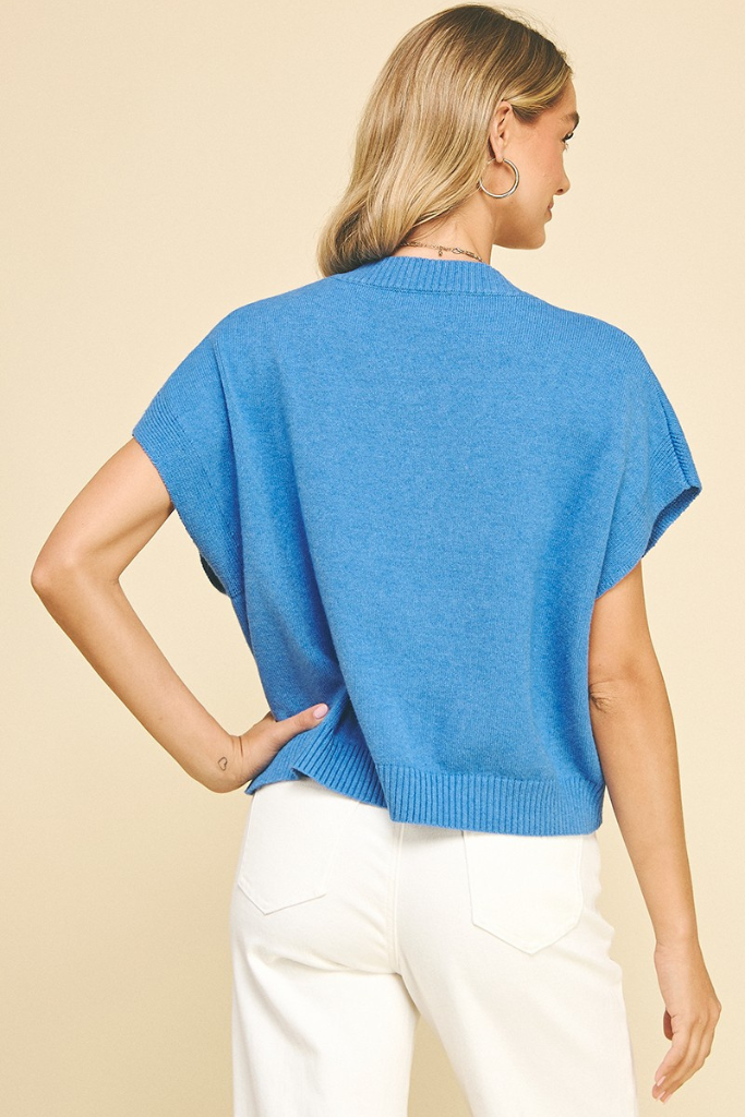 Abby top in blue