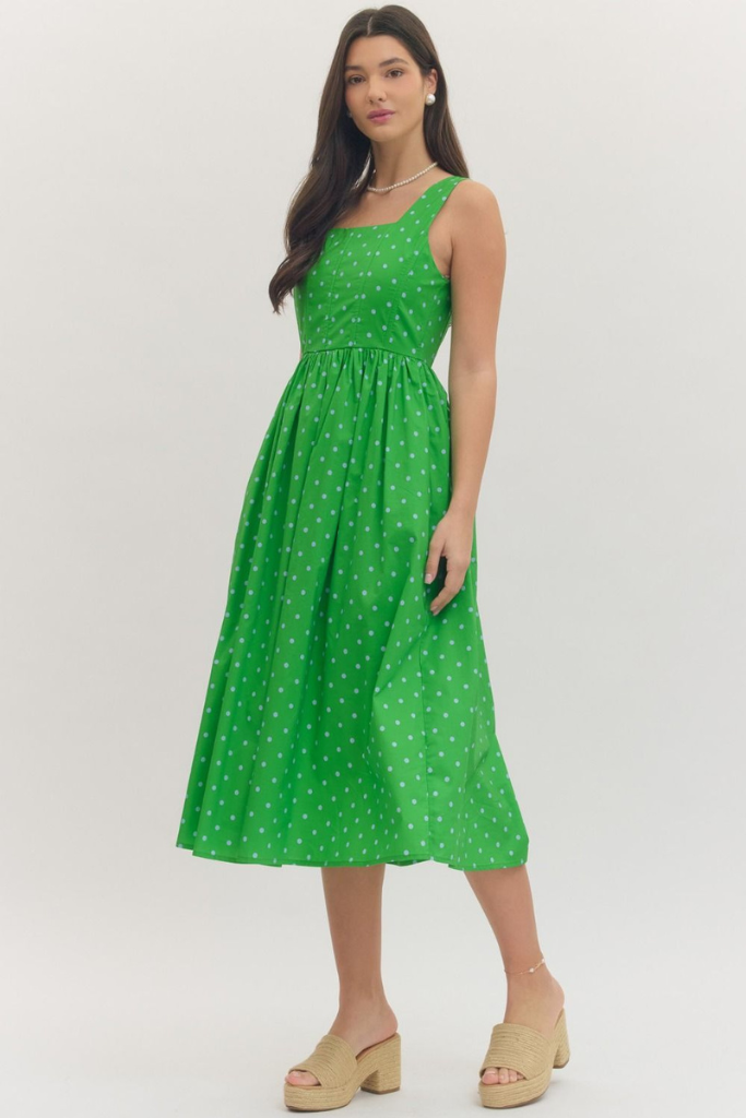 Tori dress in green
