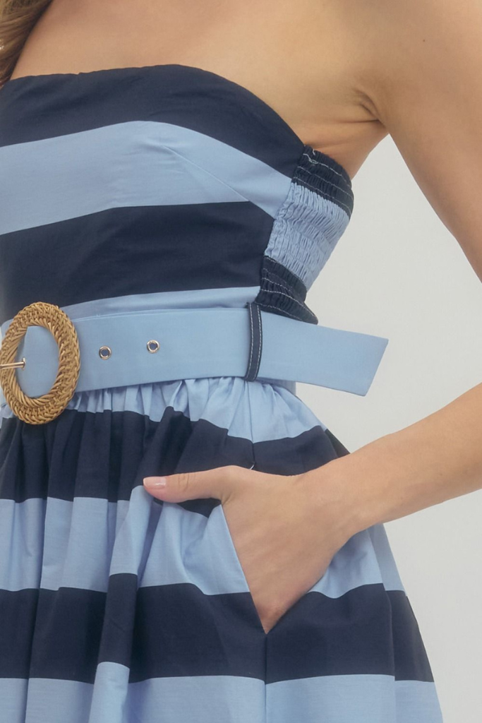 Brantley dress in bue