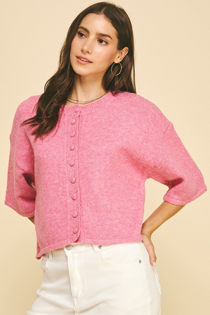 Collins sweater in pink