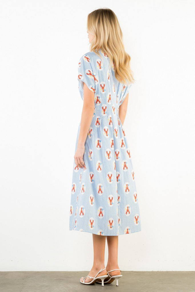 Brynlee lobster midi dress