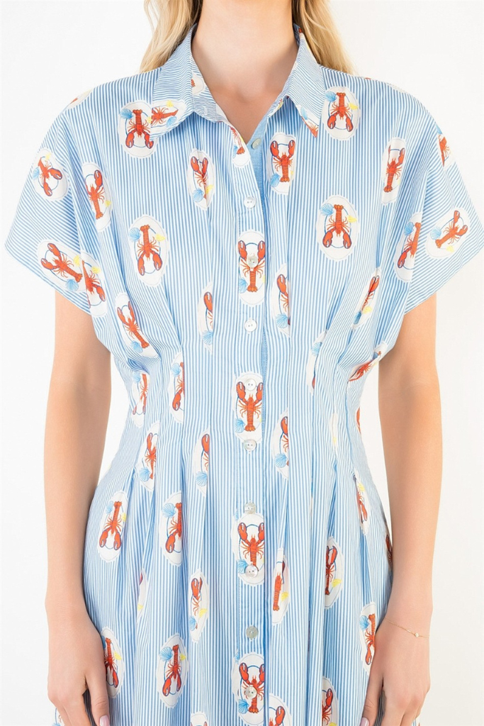 Brynlee lobster midi dress