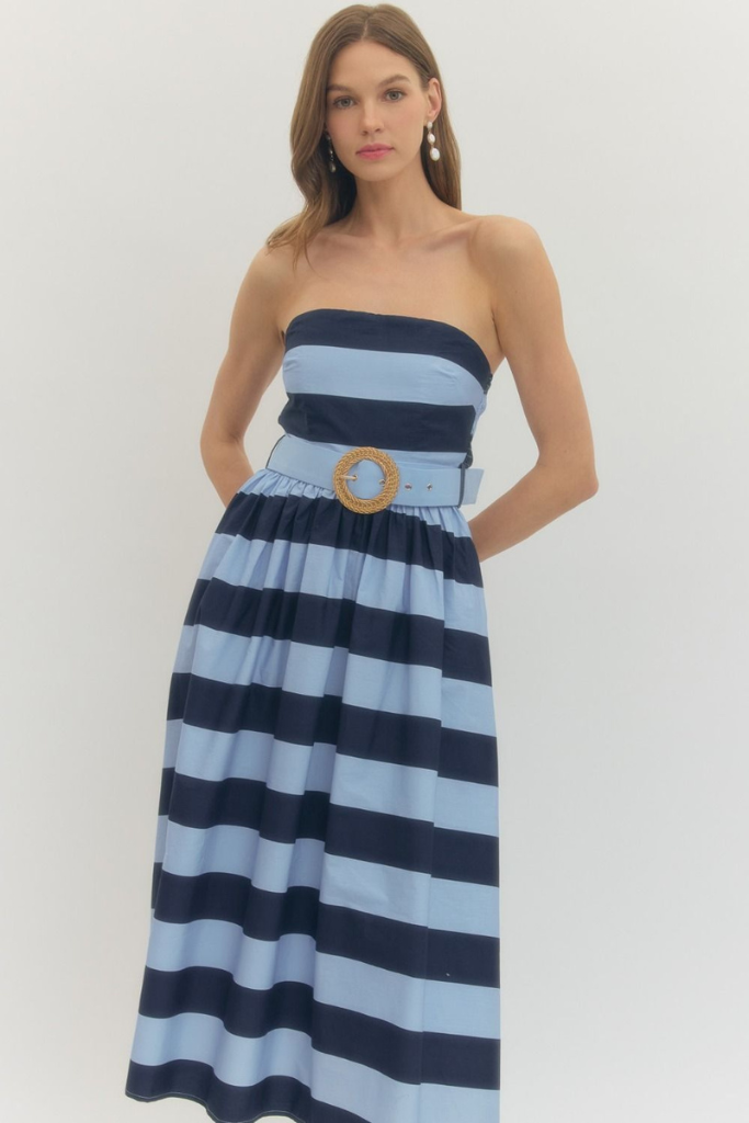 Brantley dress in bue