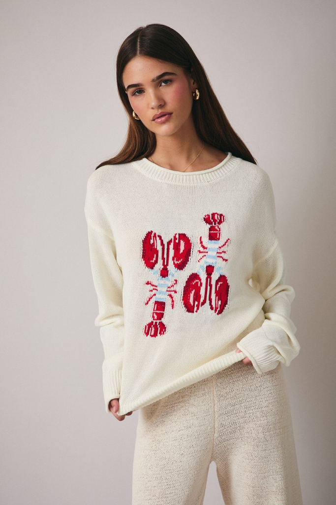 Lila lobster sweater