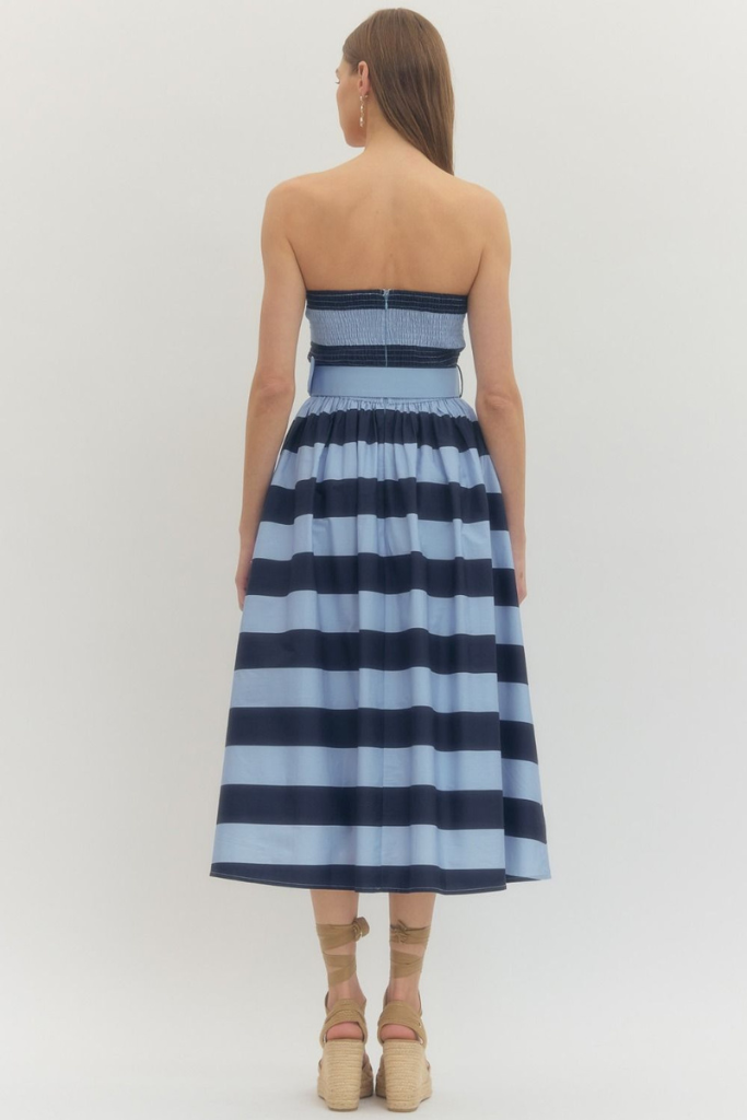 Brantley dress in bue