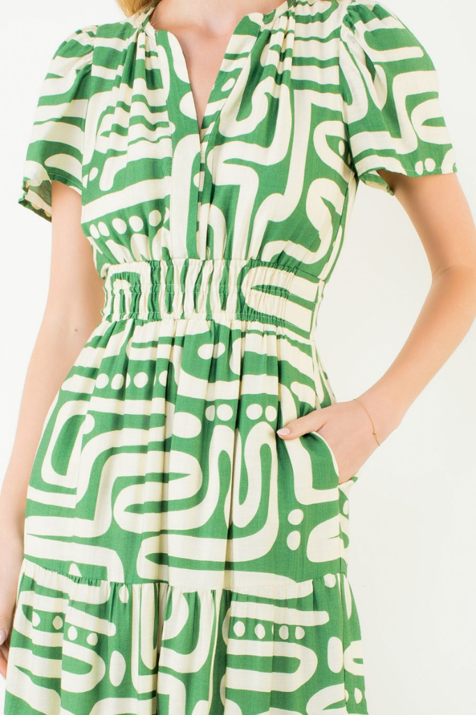 Rhonda dress in green