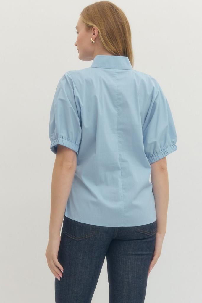 Callie top in chambray