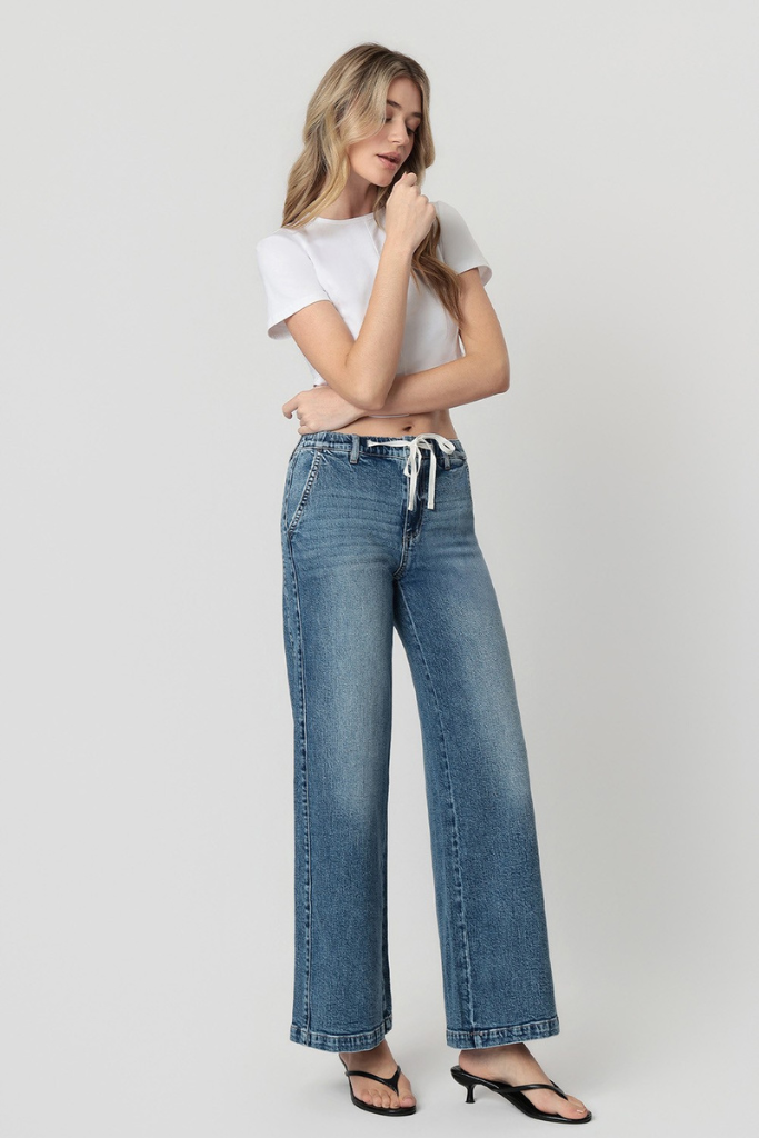 Aspen wide leg jean