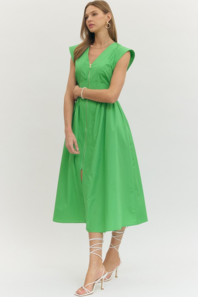 Faye dress in green