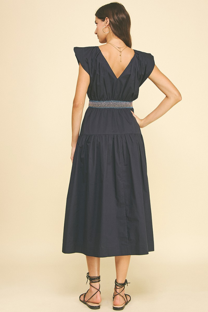 Donna dress in navy