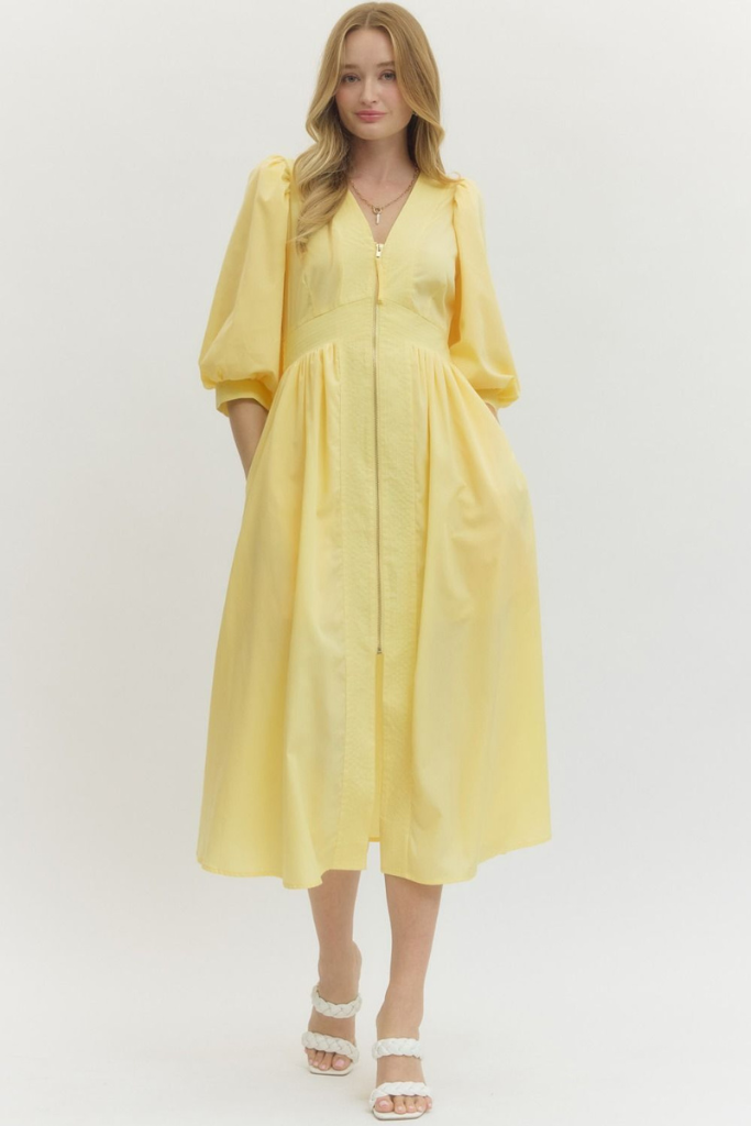 Danielle dress in yellow