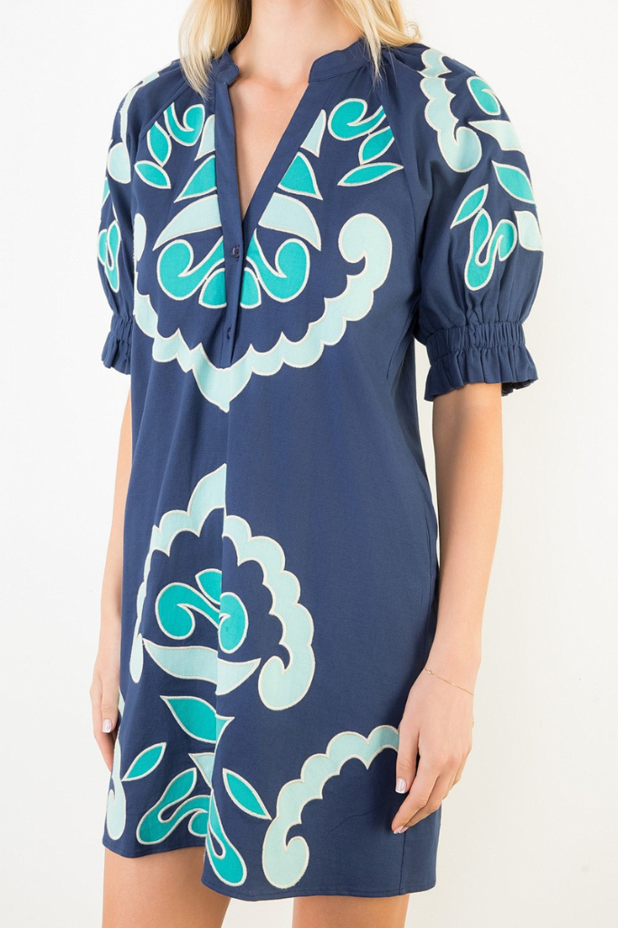 Embry mini dress in navy