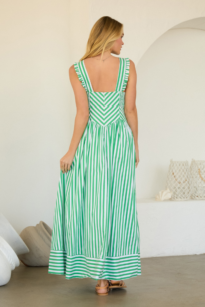 Martha maxi dress in green