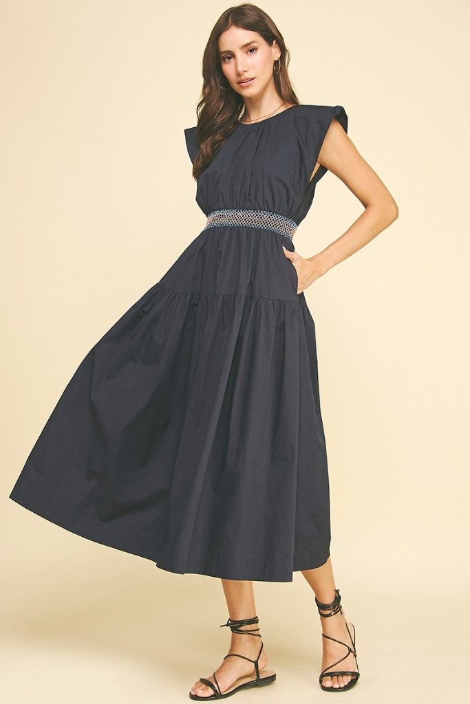 Donna dress in navy