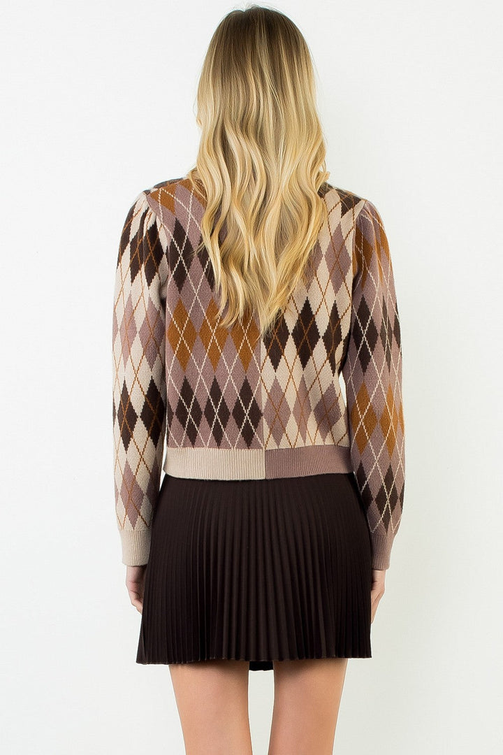 Carla argyle cardigan