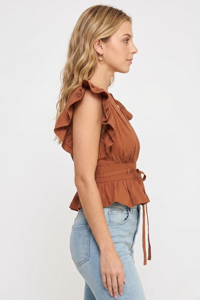 Cameron top in brown