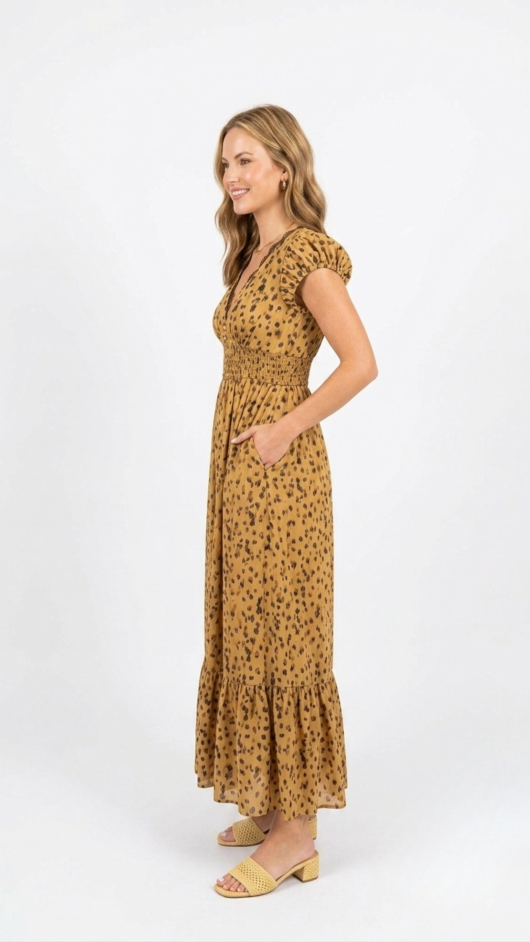 Becca animal print maxi dress