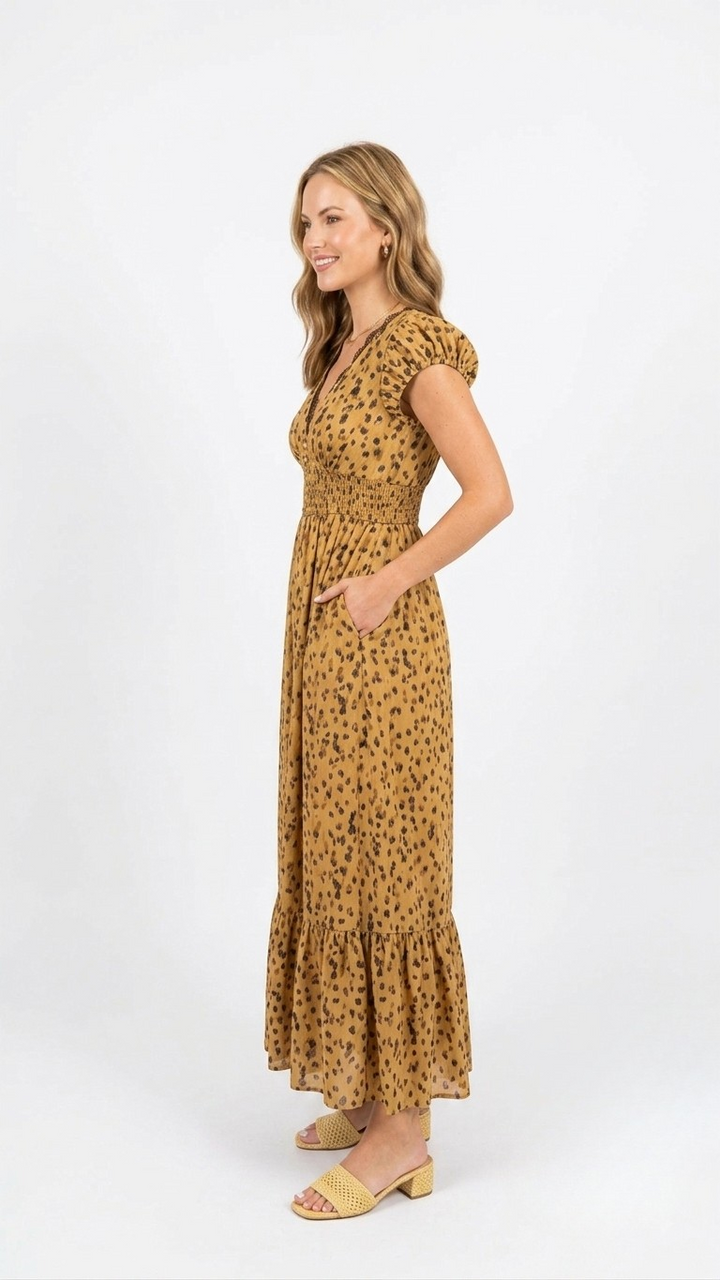 Becca animal print maxi dress