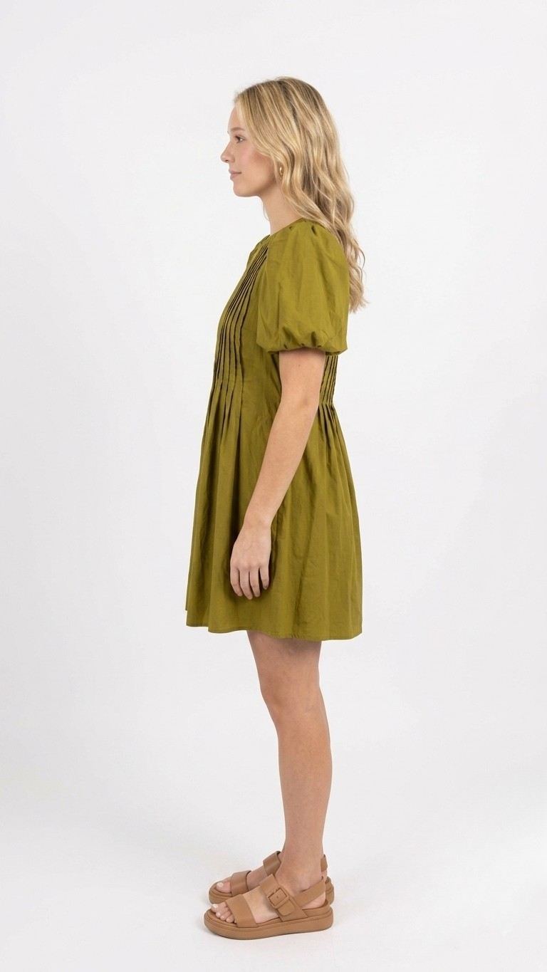 Marley mini dress in green